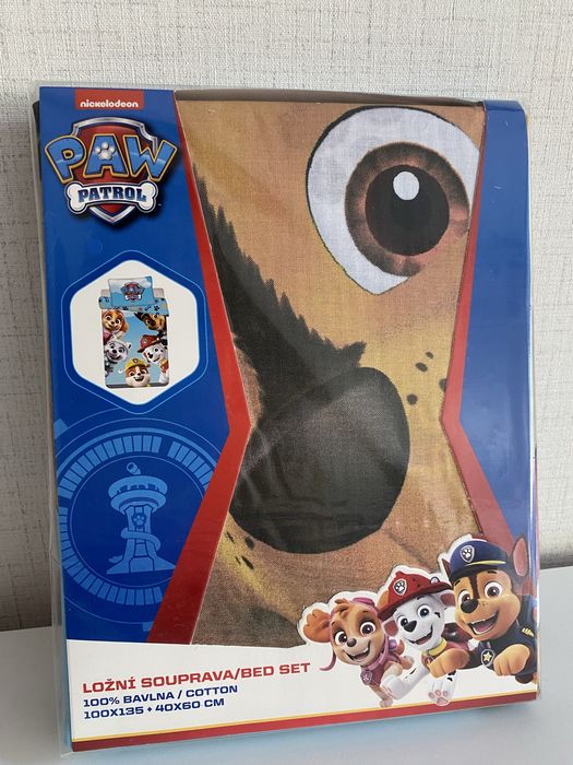Детски спален комплект от 2 части Пес Патрул Paw Patrol, спално бельо – за кошара