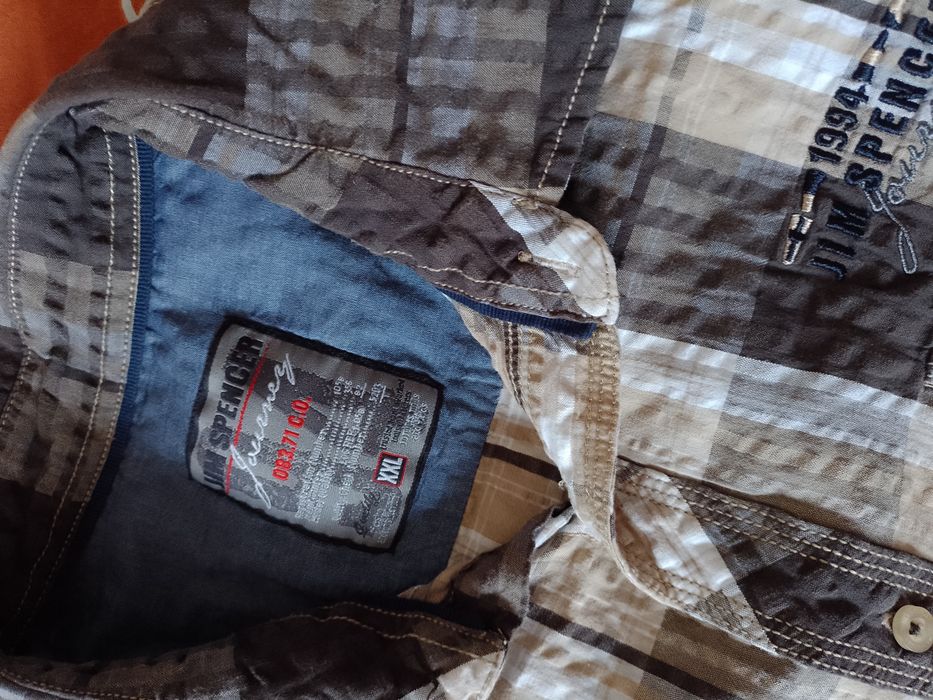 Cămașă 100% bumbac Jim Spencer 45/46 XXL