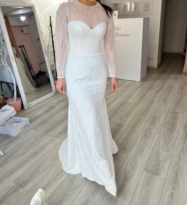 Vând rochie de mireasă realizată la atelier