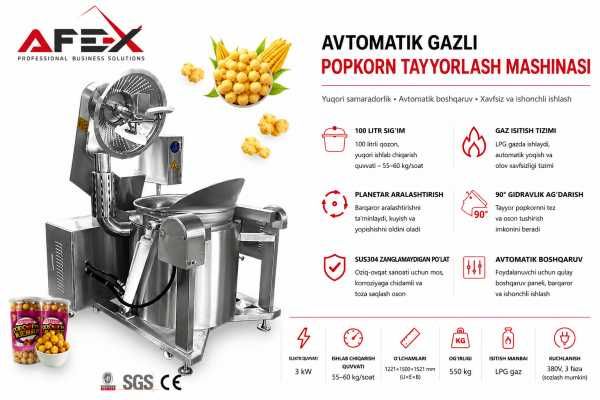 merikancha popkorn ishlab chiqarish uskunasi