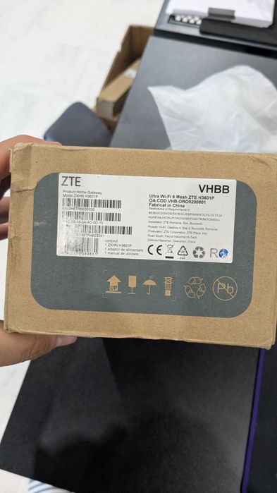 ZTE Ultra Wi-Fi 6 Mesh ZTE H3601P Nou Cutie Router