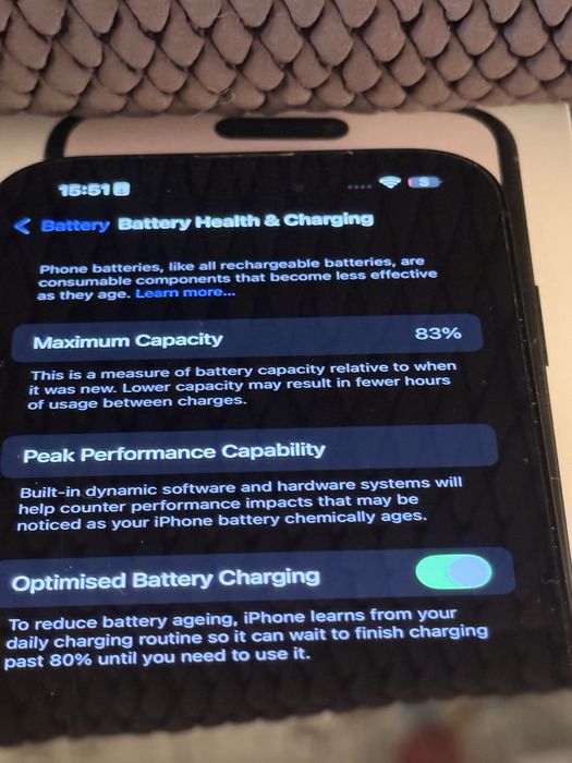 Apple iPhone 14 pro 256 gb 83% casti/carcasa/folie