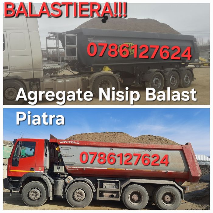 IEFTIN! Nisip Balast Piatra Agregate Balastiera/Cariera Amestec Beton