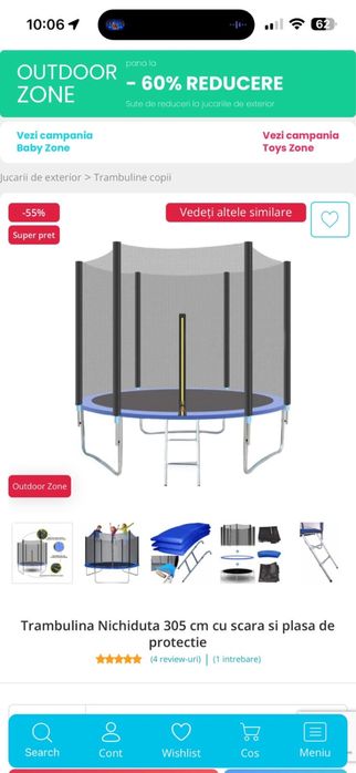 Trambilina pentru copii