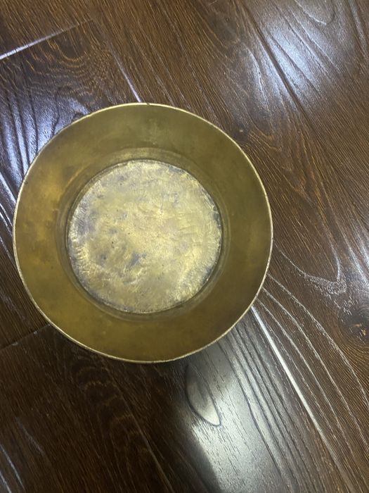 Старинная латунная чаша клеймо Красн. Выбор