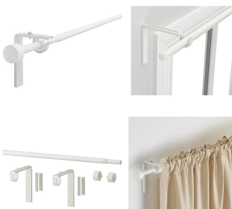 3 пердета високо качество с затъмняващ плат в конплект с корнизи