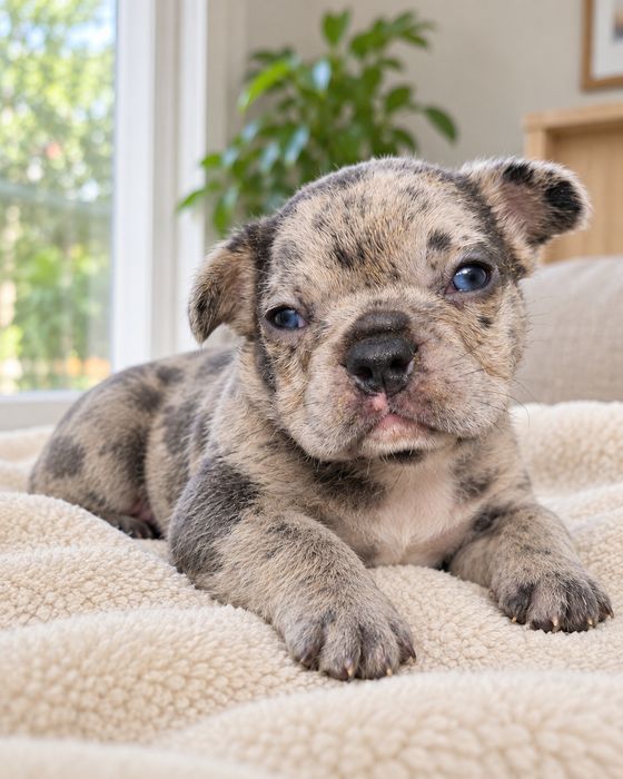Bulldog francez Blue Merle