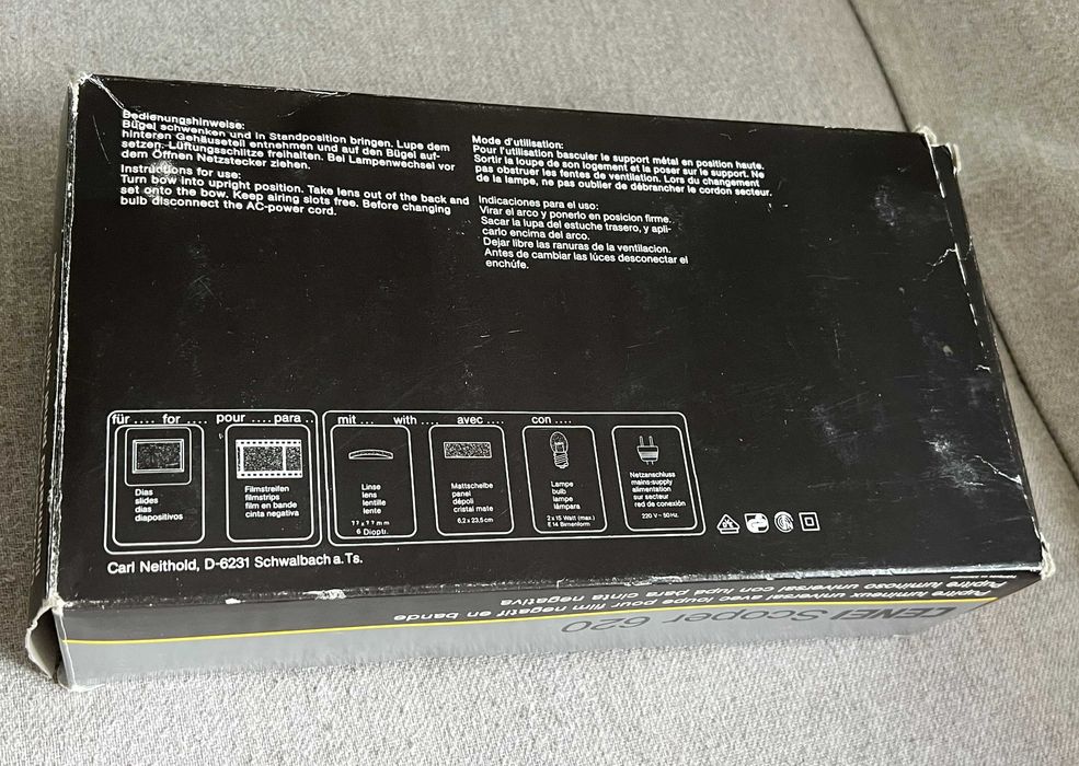 CENEI Scoper 620 vizor iluminat filme negative diapozitive cutie