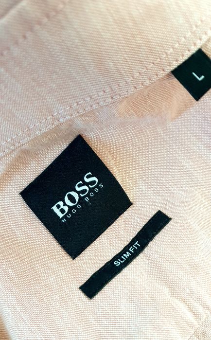 Hugo Boss Cotton Slim  Fit Cotton Mens Size L ОРИГИНАЛ! Мъжка Риза!