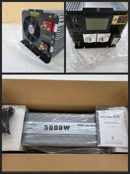 Инвертор GIANDEL 5000W 12V към 230V Чиста Синусоида с Дистанционно