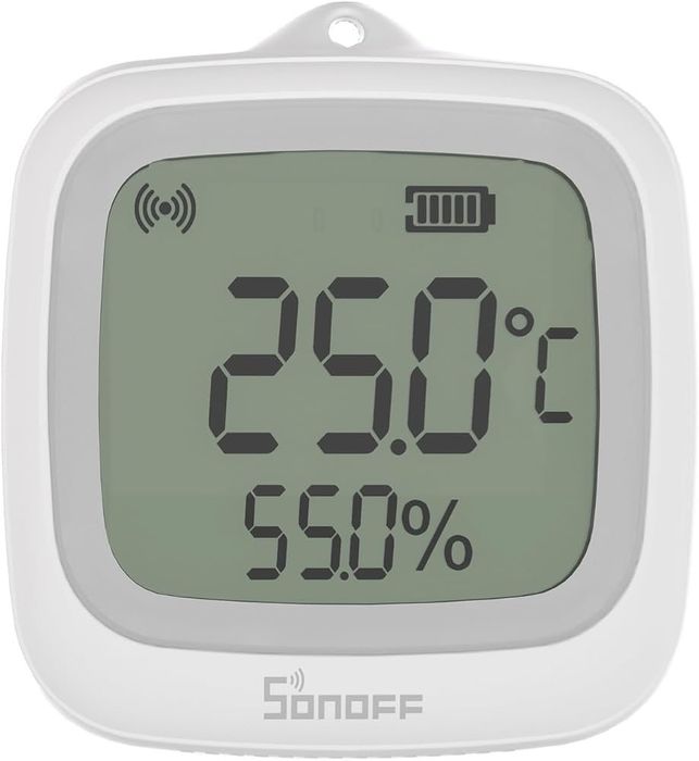 Senzor inteligent temperatura si umiditate Zigbee IP65 cu ecran LCD pentru sera si baie SONOFF SNZB-02WD