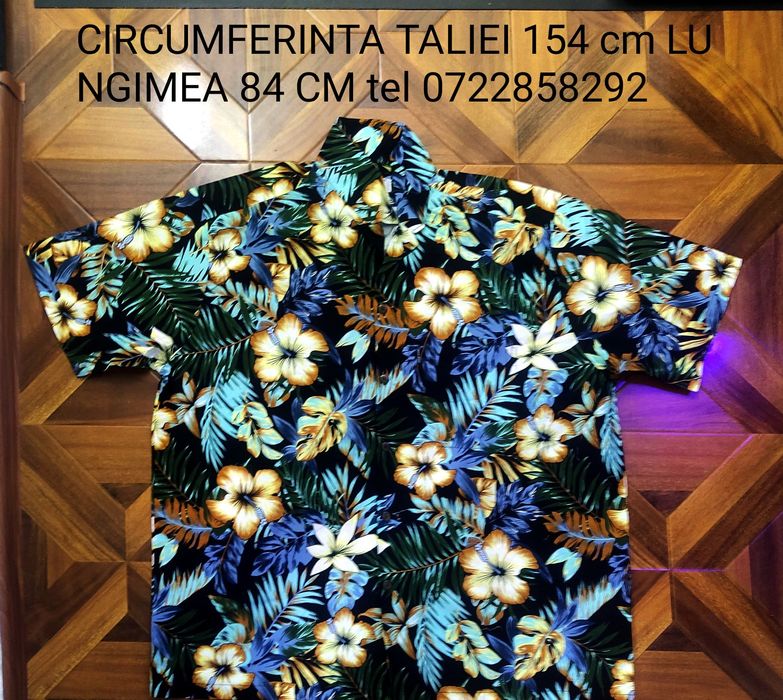 camasa inflorata Hawaii (60) are 154 cm de jur împrejurul burtii lungimea 84 cm