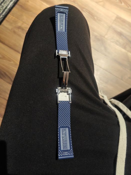 Bratara Ceas Breitling Rubber Albastră