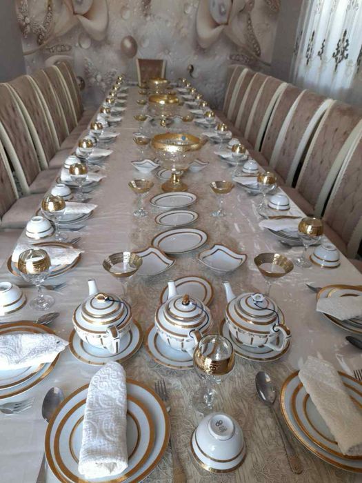 Idish-tovoq, stol va stullar ijarasi | Tadbirlar uchun