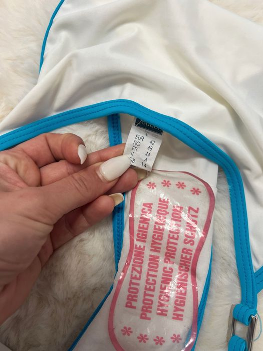 Costum de baie Jolidon alb bleo talie înaltă  L