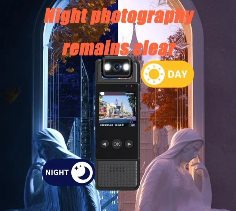 Екшън спортна Камера FHD 180° въртене видео и фото заснемане