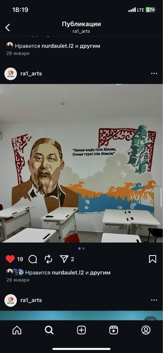 Роспись стен , художники