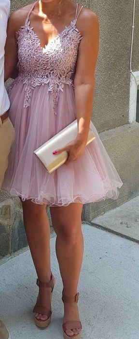 дамска розова рокля за различни поводи