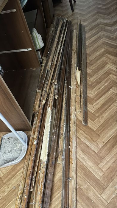Плинтуса деревянные на дрова