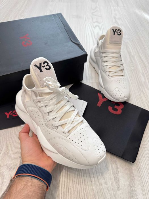 Adidasi Y-3, Kaiwa - White Premium din Piele NOI Yohji Yamamoto Y3