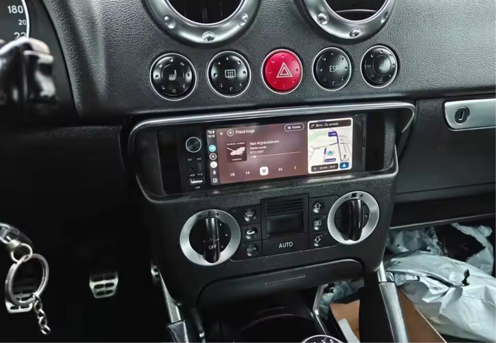 Player 1DIN Android cu Carplay & AndroidAuto
