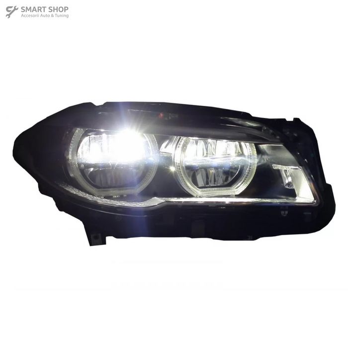 Faruri Full LED BMW F10 F11 5 Seria (2011-2013) Angel Eyes