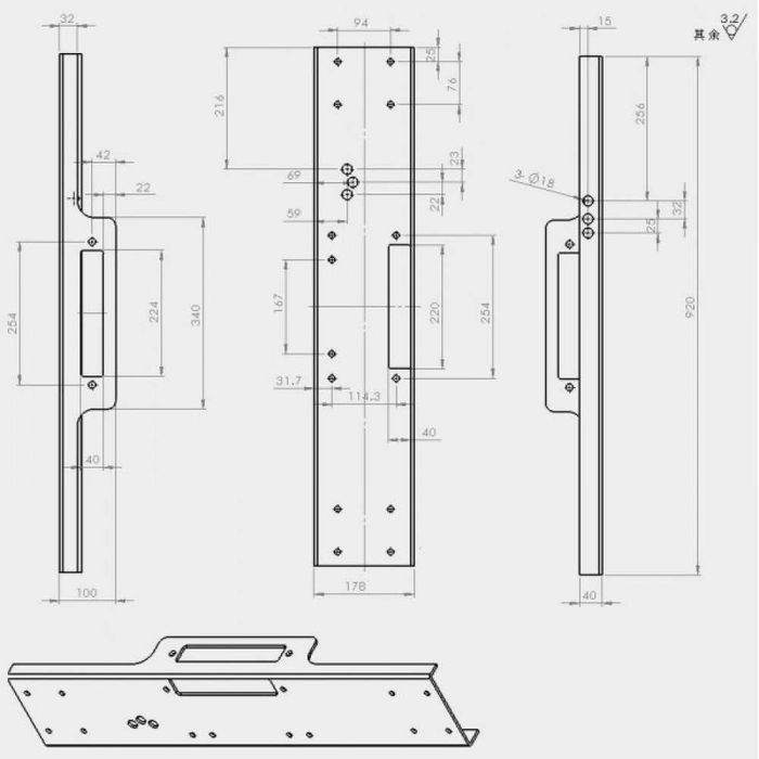 Suport prindere troliu auto 92cm/8000-13500lbs