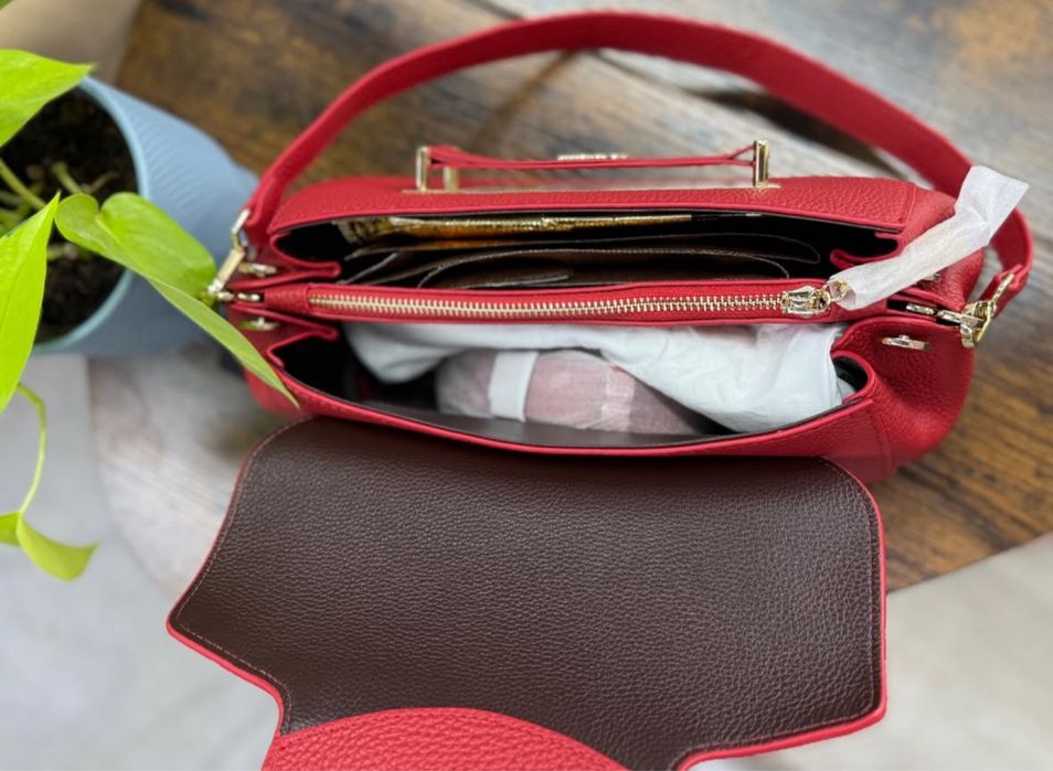 Новая кожаная сумка Richezza