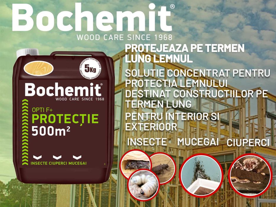 Grund lemn Bochemit Opti F+ – anti carii, ciuperci, mucegai