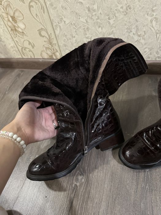 Сапоги  Женские кожанные