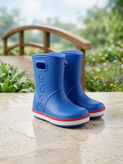 резиновые сапоги Crocs Crocband Rain Boot Kids