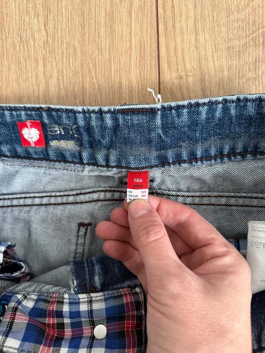 Engelbert Strauss 106 52 L barbati Denim Workwear pantaloni Flexbelt