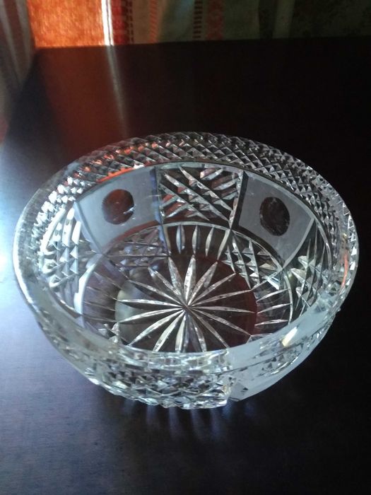 Ваза и салатница-конфетница хрустальные