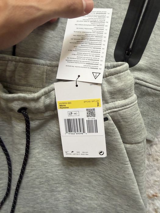 nike tech fleece trening gri 100% original