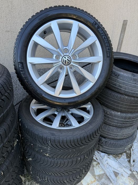 jante vw golf 7,golf 8,originale 17+anvelope 205.50.17 iarna