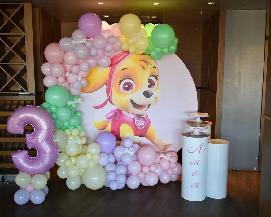Украса с балони за рожден ден, кръщене, погача и всеки повод!