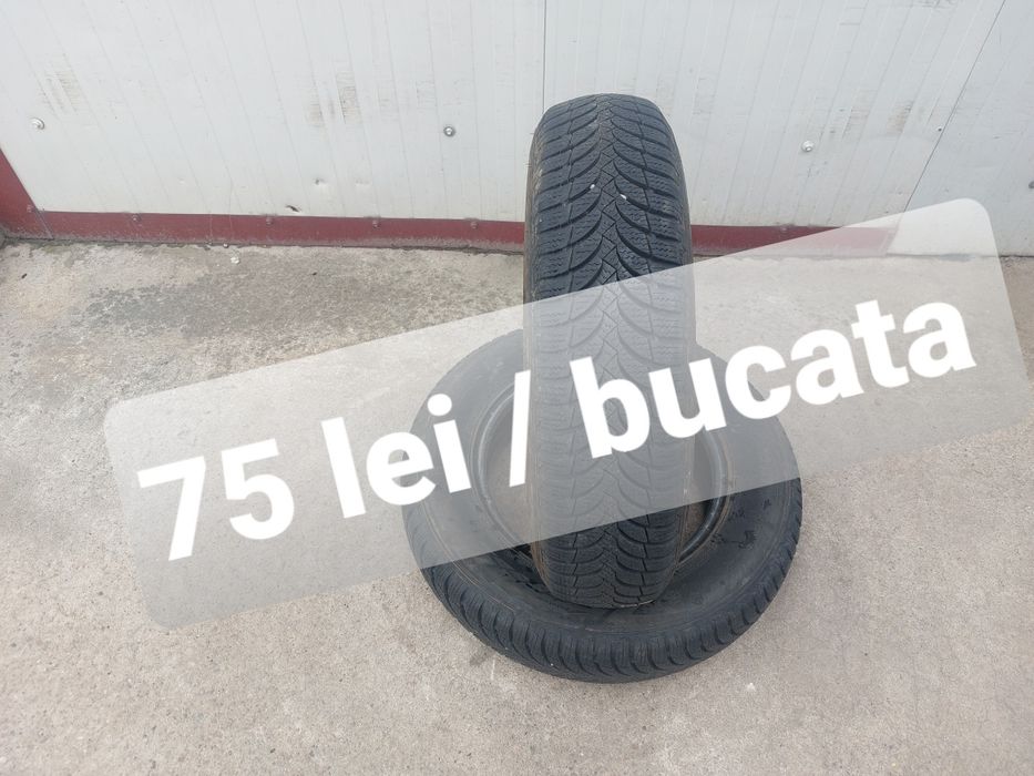 75 lei bucata! Doua anvelope M+S/IARNA 155 80 r13 Vredestein Winguard! 7 mm