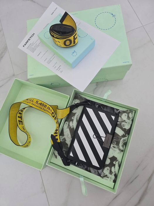 2 оригинални чанти off white - с фактури