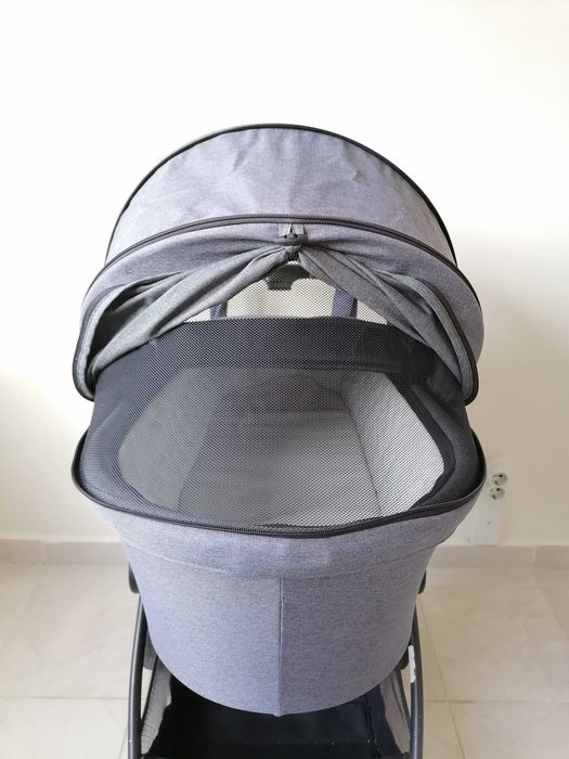 Бебешка количка MUUVO с UV защита 50+, летен и зимен кош + 2 ПОДАРЪКА