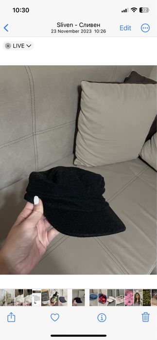 Дамски шапки различни цветове