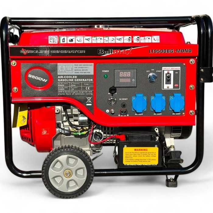 Бензинов монофазен генератор за ток 9,0 KW BULLMAX + ATS кутия