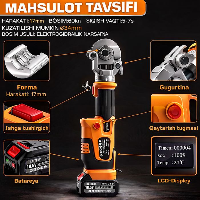 Elektrik Press Qisqich