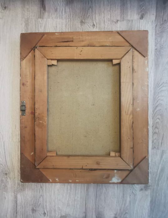 Антикварна картина Натюрморт плодове размери 112,5 см х 42,5 см х4см