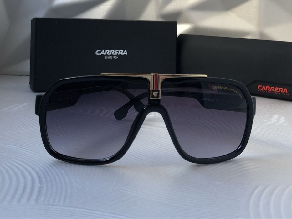 Мъжки слънчеви очила маска carrera 2 цвята черни