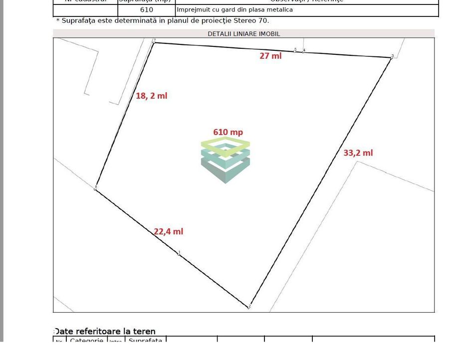 Teren unic - zona Erou Iancu Nicolae - 610 mp