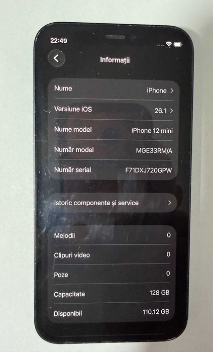 iphone 12 mini 128 gb iphone 12 mini stare excelenta iphone 12 mini128