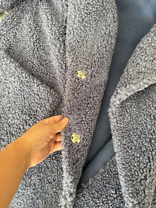 Шуба из эко меха тедди