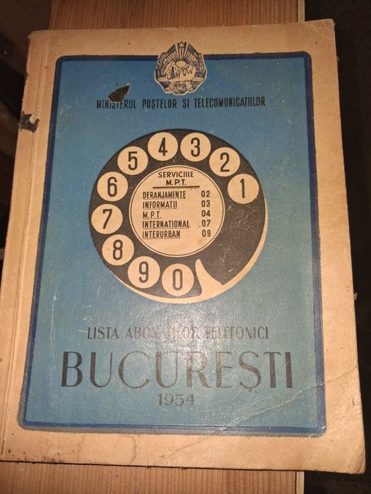 Carte telefon veche 1943