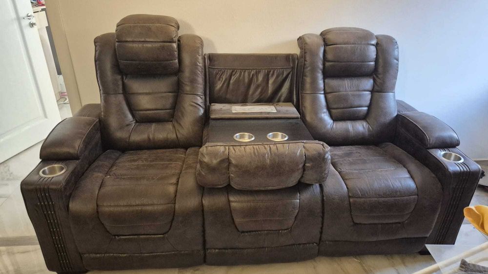 canapele din piele import SUA