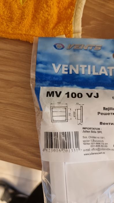 Teava evacuare hota + grila gravitationala si Tevi plastic